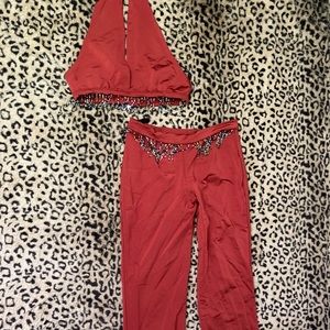 halter top & pants set